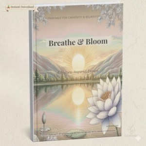 Mindful coloring journal for growth and emotional healing