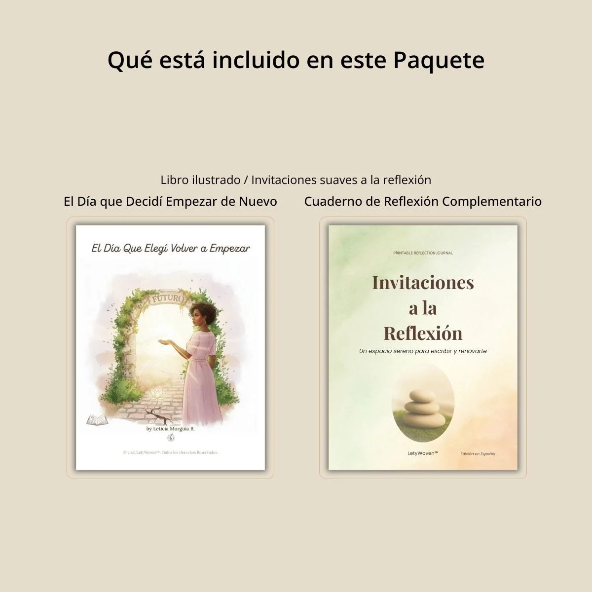 Que incluye el paquete companero reflexion